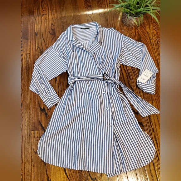 Zara Striped Midi Dress - Picture 10 of 10